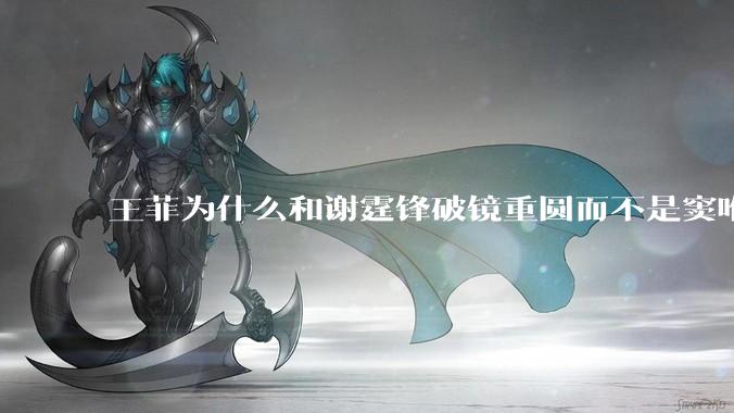 王菲为什么和谢霆锋破镜重圆而不是窦唯？
